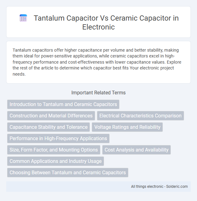 Ceramic Capacitor vs Tantalum Capacitor - What is the difference?