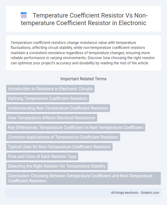 Non-Temperature Coefficient Resistor vs Temperature Coefficient Resistor - What is the difference?