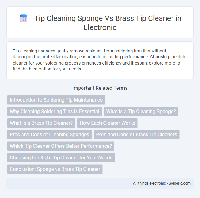 Brass Tip Cleaner vs Tip Cleaning Sponge - What is the difference?