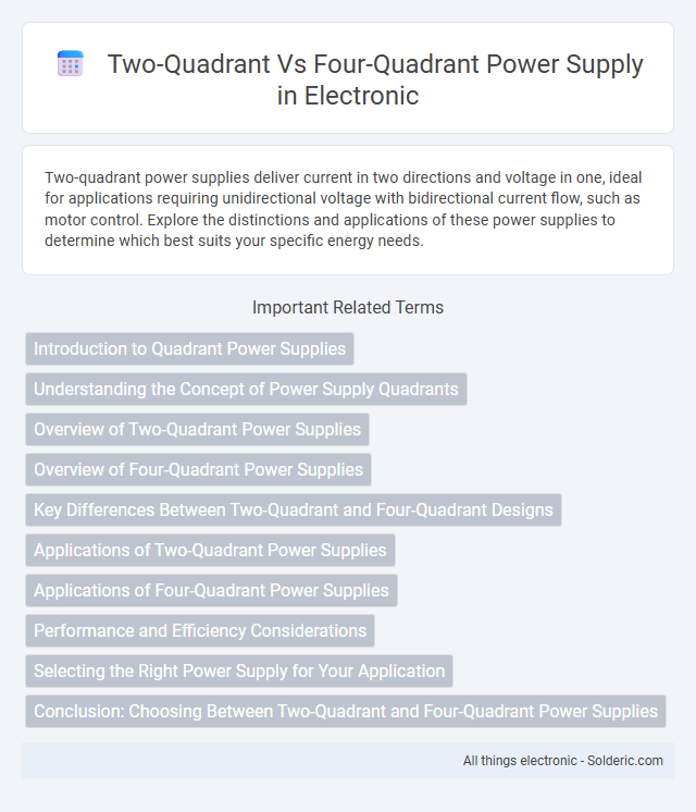 Four-Quadrant vs Two-Quadrant Power Supply - What is the difference?