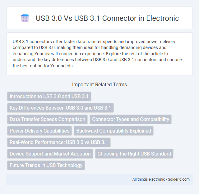 USB 3.0 vs USB 3.1 Connector - What is the difference?