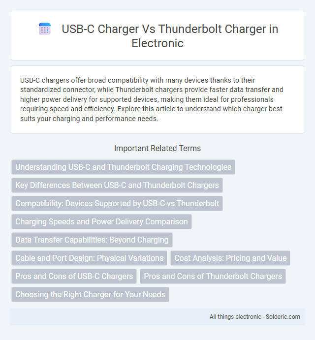 Thunderbolt charger vs USB-C charger - What is the difference?