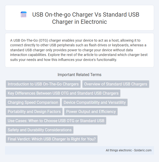 Standard USB Charger vs USB On-the-Go Charger - What is the difference?