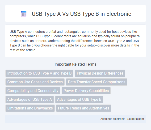 USB Type A vs USB Type B - What is the difference?