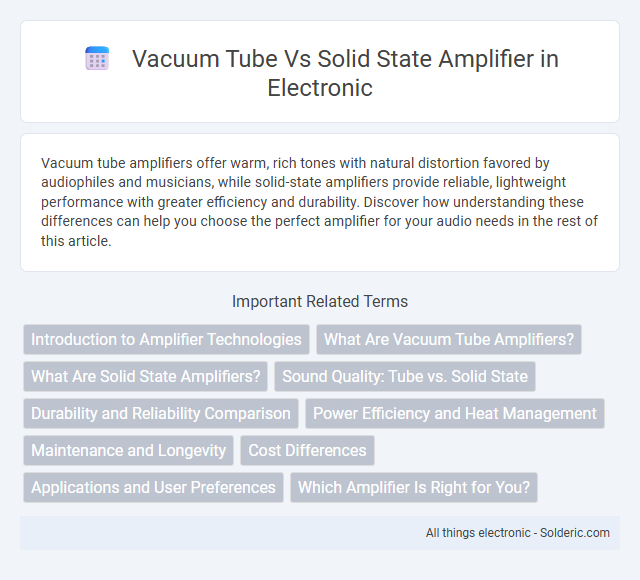 Solid State Amplifier vs Vacuum Tube - What is the difference?