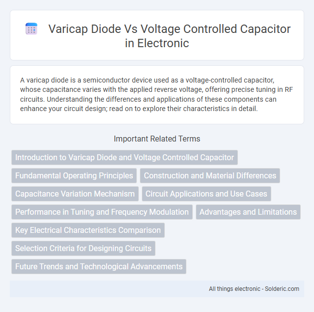 Title: Varicap Diode vs Voltage Controlled Capacitor - What is the difference?