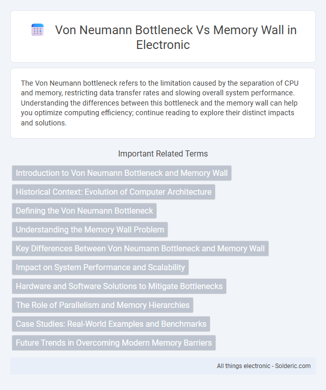 Memory wall vs Von Neumann bottleneck - What is the difference?
