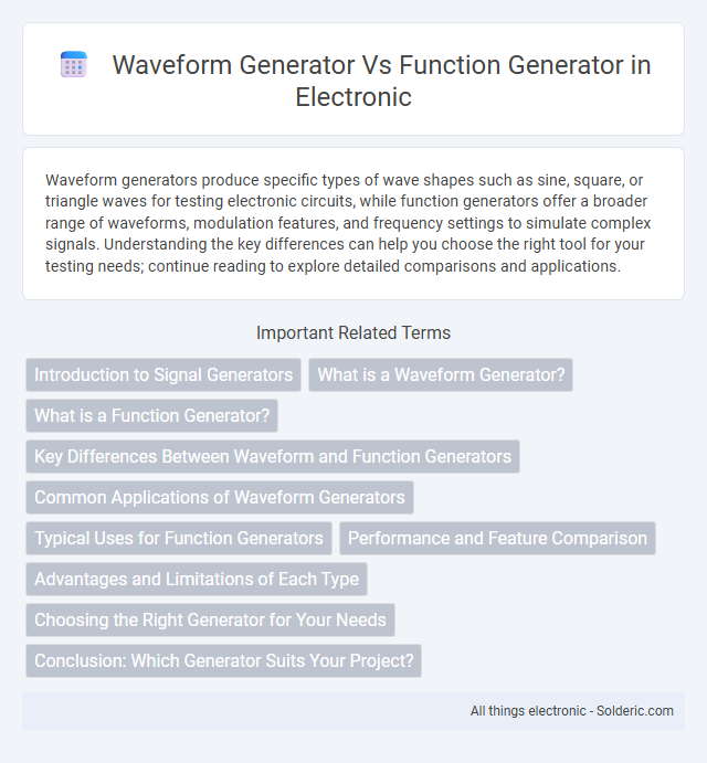 Function generator vs waveform generator - What is the difference?