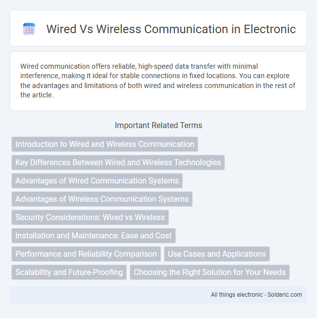 Communication: Wired vs Wireless - What is the difference?