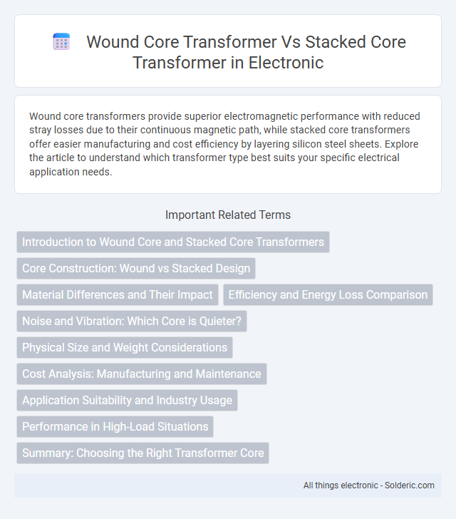 Stacked Core Transformer vs. Wound Core Transformer - What is the difference?