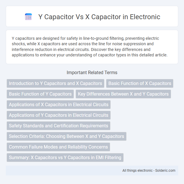 Title: X Capacitor vs Y Capacitor - What is the difference?