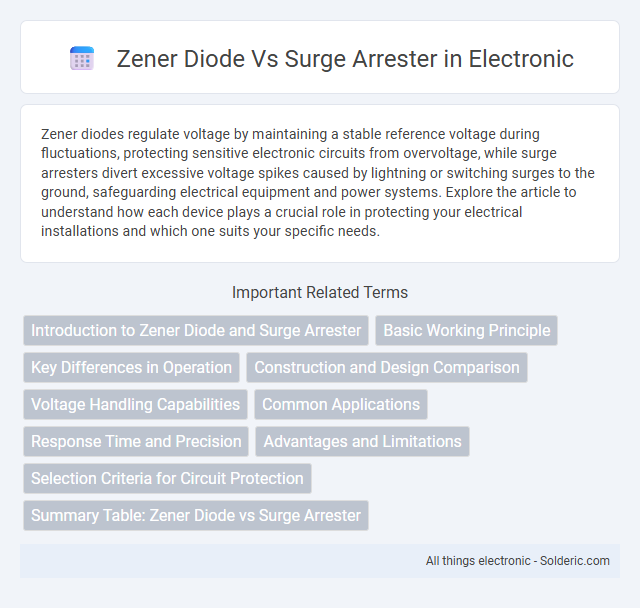 Surge arrester vs Zener diode - What is the difference?