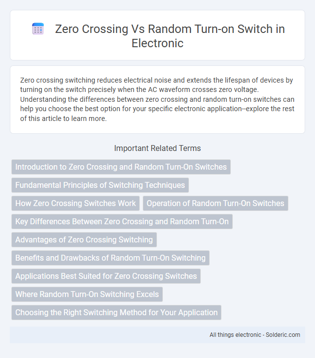 Random Turn-On Switch vs Zero Crossing - What is the difference?