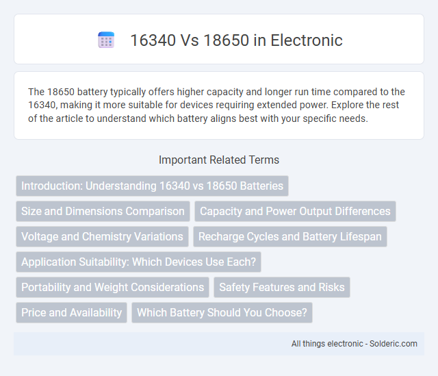16340 vs 18650 - What is the difference?