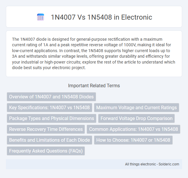 1N4007 vs 1N5408 - What is the difference?