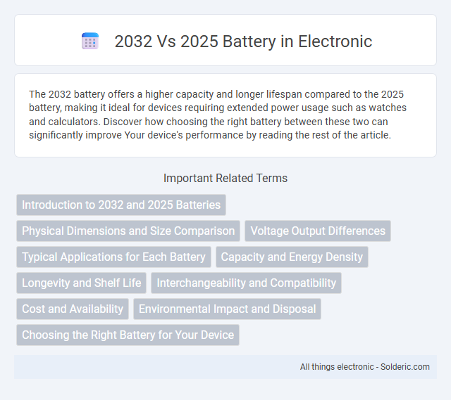 2025 vs 2032 Battery - What is the difference?