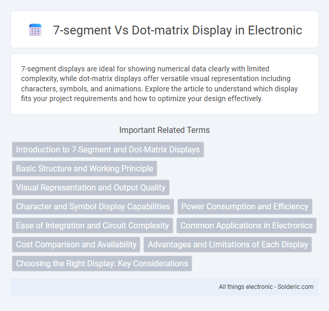 7-Segment vs Dot-Matrix Display - What is the difference?