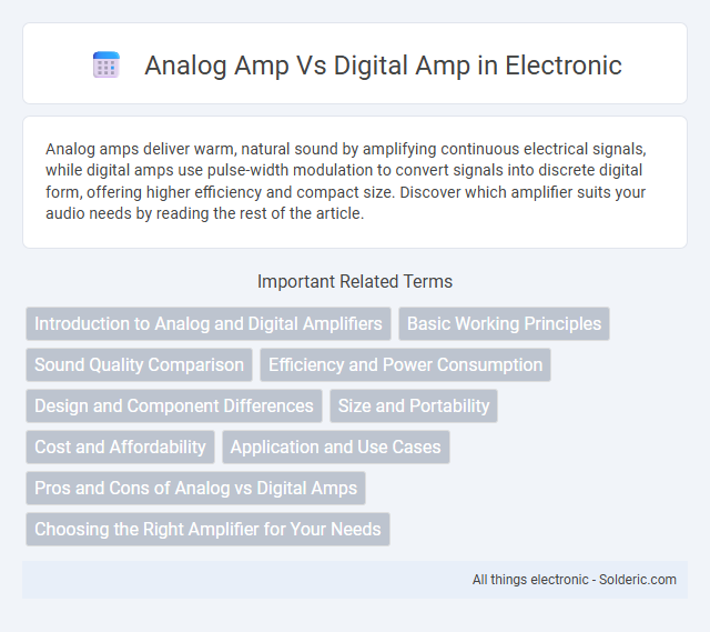 Digital amp vs Analog amp - What is the difference?