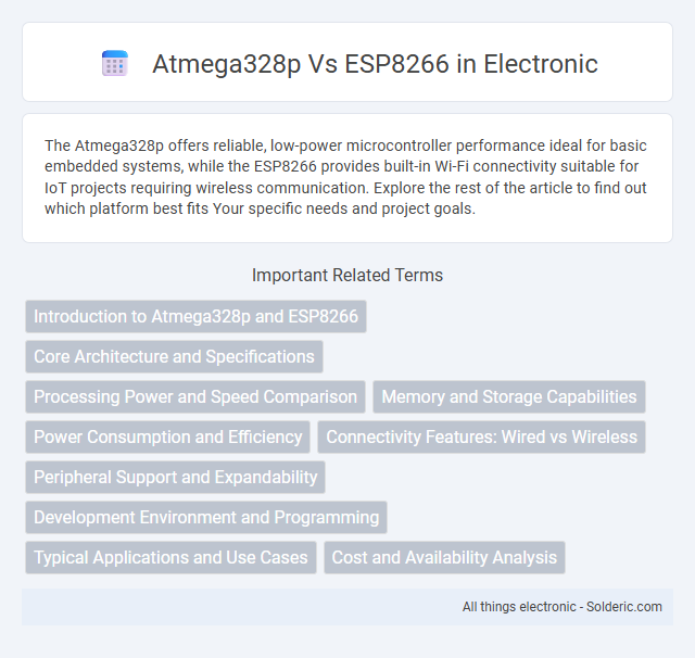 ESP8266 vs Atmega328p - What is the difference?