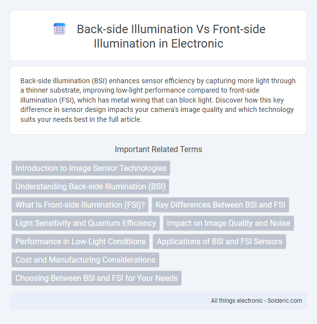 Back-side Illumination vs Front-side Illumination - What is the difference?