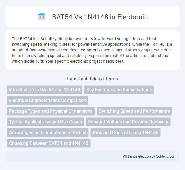 1N4148 vs BAT54 - What is the difference?