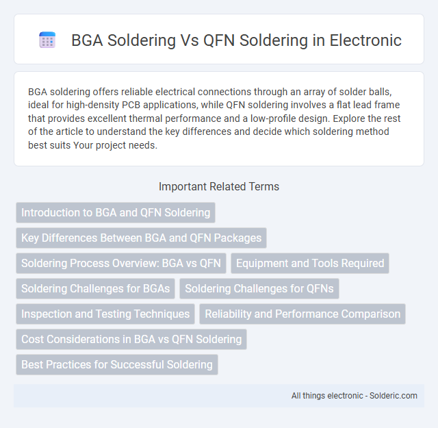 QFN soldering vs BGA soldering - What is the difference?