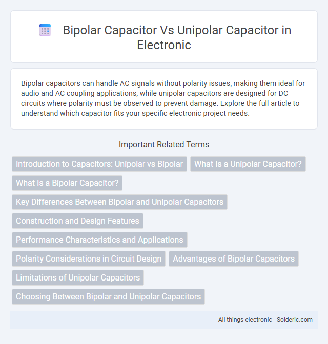 Bipolar Capacitor vs Unipolar Capacitor - What is the difference?
