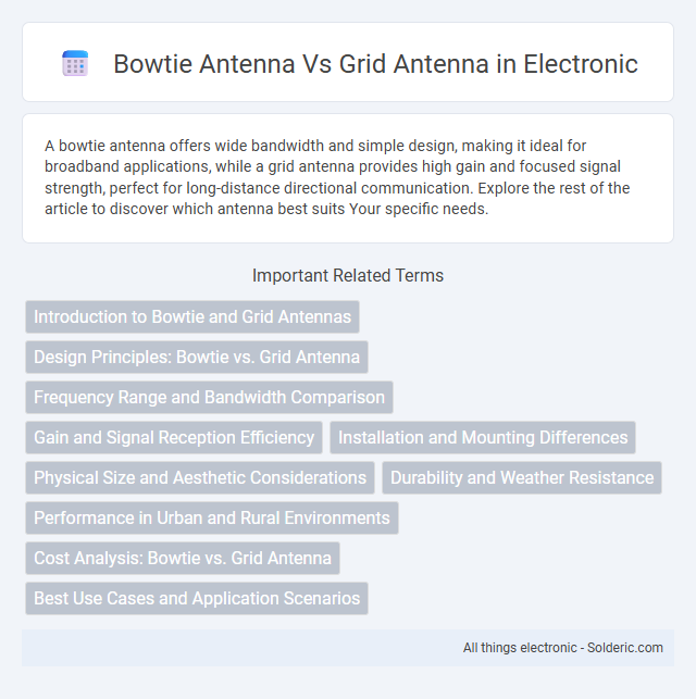 Bowtie Antenna vs Grid Antenna - What is the difference?