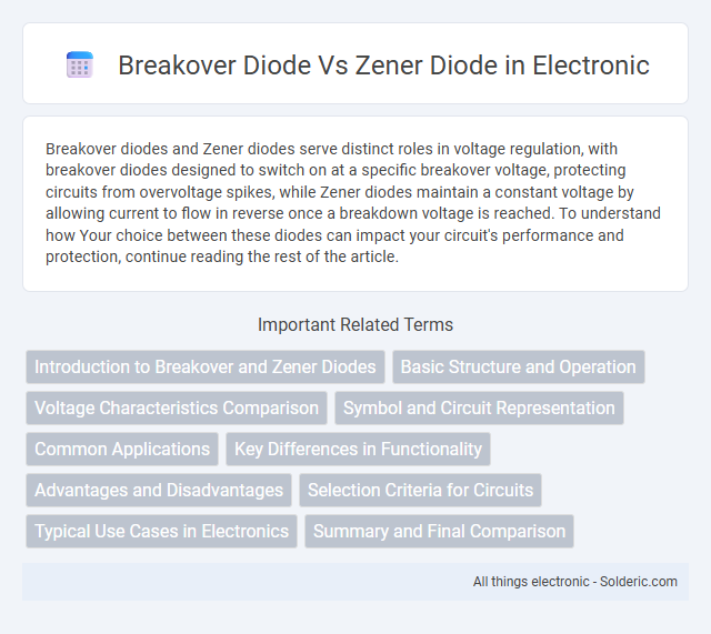 Breakover Diode vs Zener Diode - What is the difference?