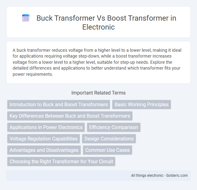 Boost Transformer vs Buck Transformer - What is the difference?
