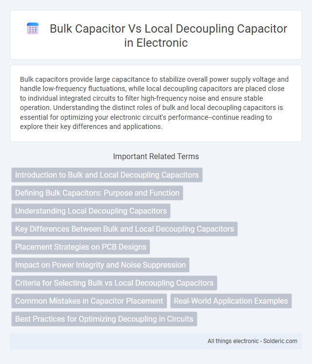 Bulk Capacitor vs Local Decoupling Capacitor - What is the difference?