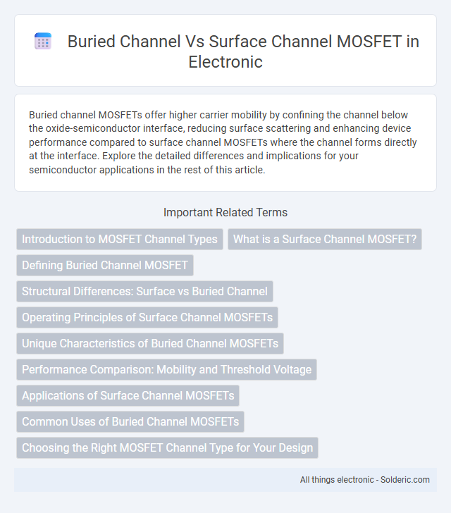 Buried Channel vs Surface Channel MOSFET - What is the difference?