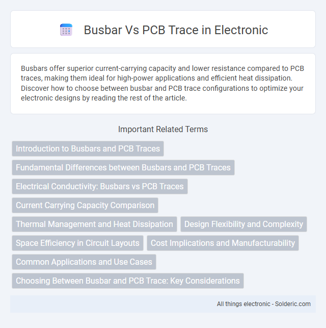 Busbar vs PCB Trace - What is the difference?