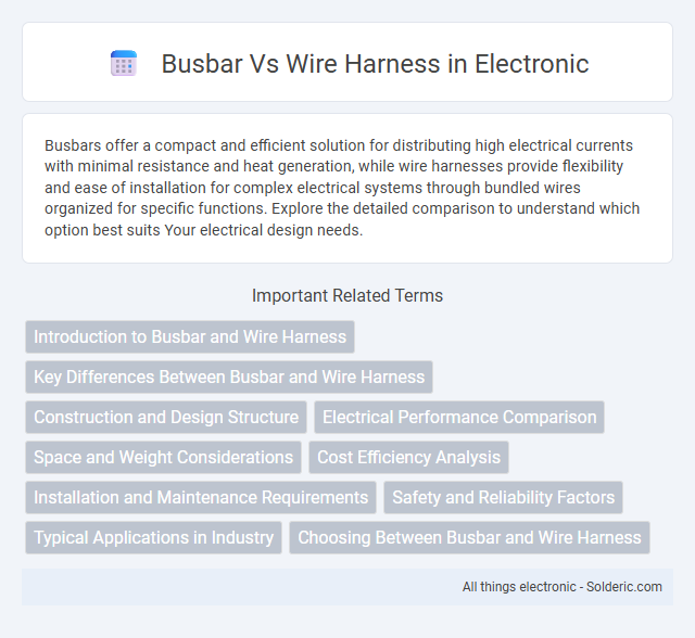 Comparison: Busbar vs. Wire Harness - What is the difference?