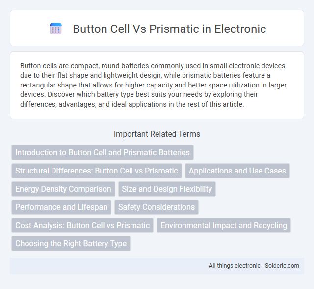 Prismatic vs Button Cell - What is the difference?