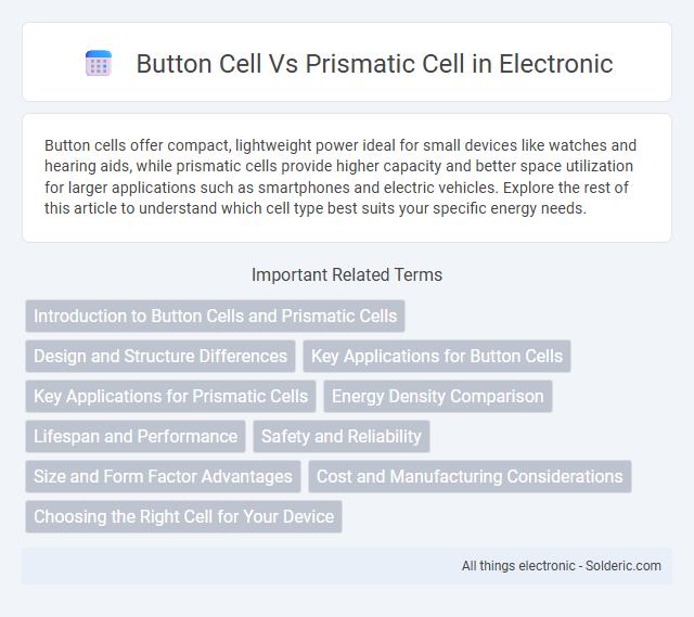 Prismatic cell vs Button cell - What is the difference?