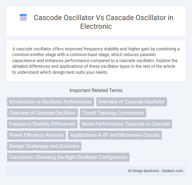 Cascade oscillator vs cascode oscillator - What is the difference?
