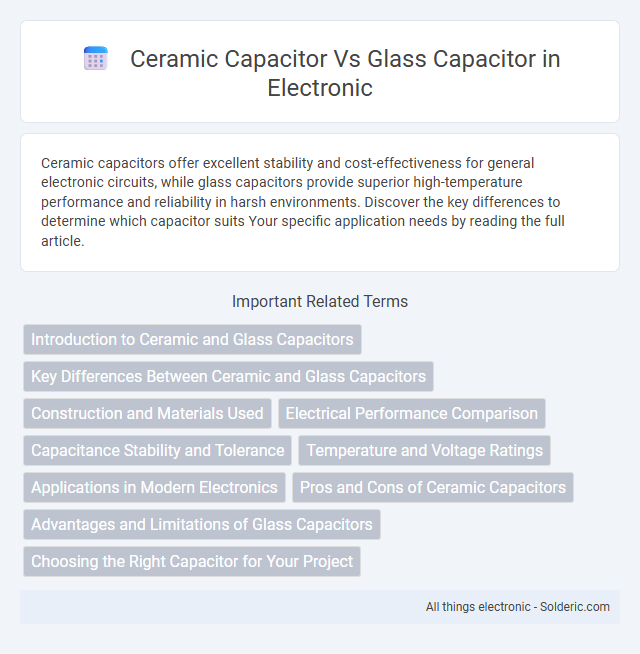 Glass capacitor vs ceramic capacitor - What is the difference?