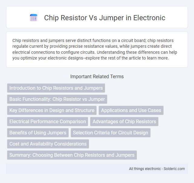 Chip Resistor vs Jumper - What is the difference?