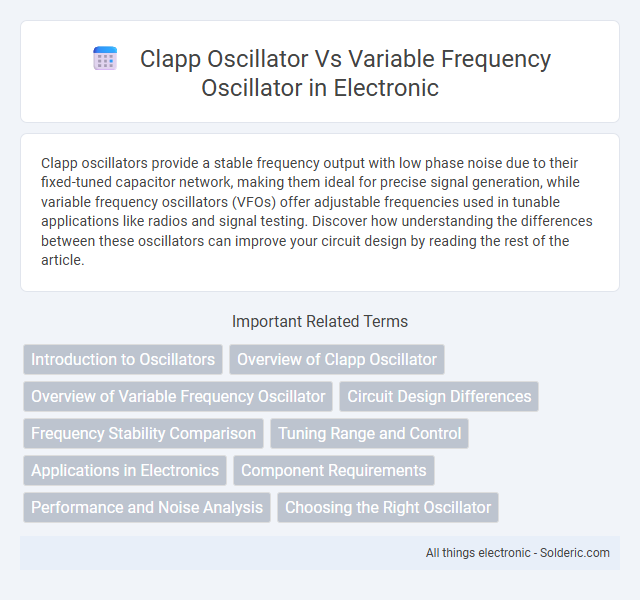 Clapp oscillator vs Variable frequency oscillator - What is the difference?