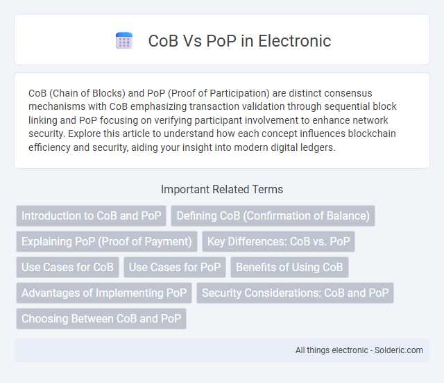 CoB vs PoP - What is the difference?