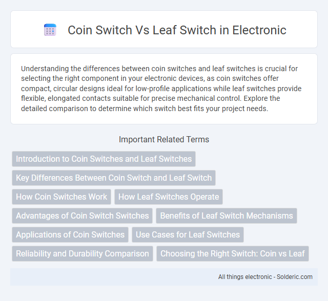 Coin Switch vs Leaf Switch - What is the difference?