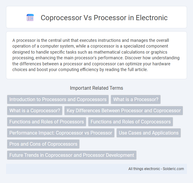 Coprocessor vs Processor - What is the difference?