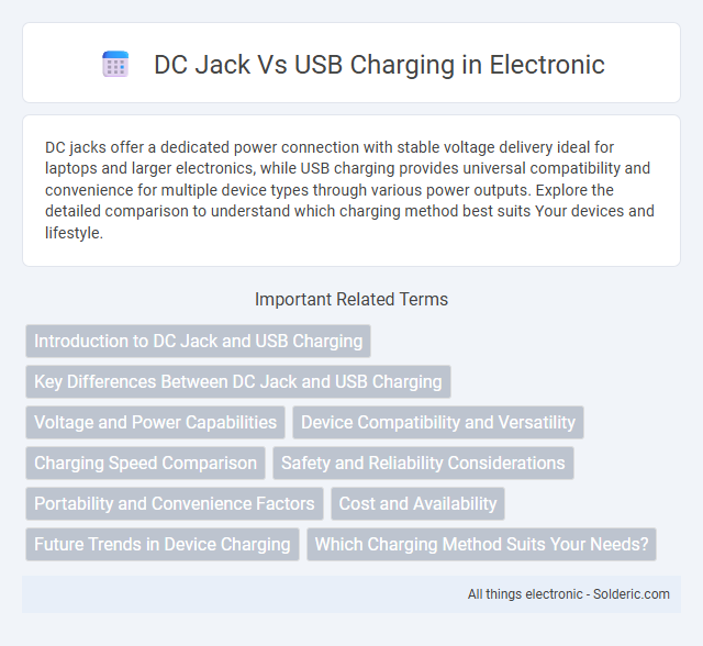 Title: DC Jack vs USB Charging - What is the difference?