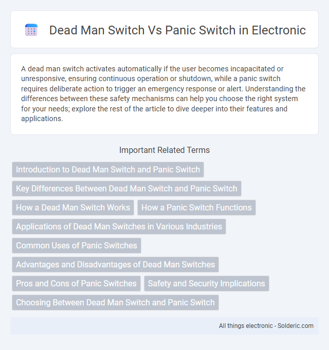 Dead Man Switch vs Panic Switch - What is the difference?