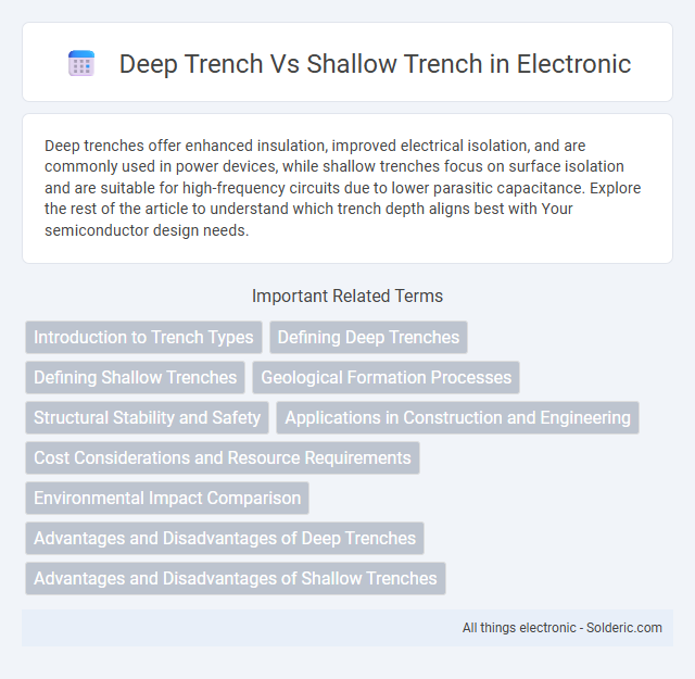 Deep trench vs Shallow trench - What is the difference?