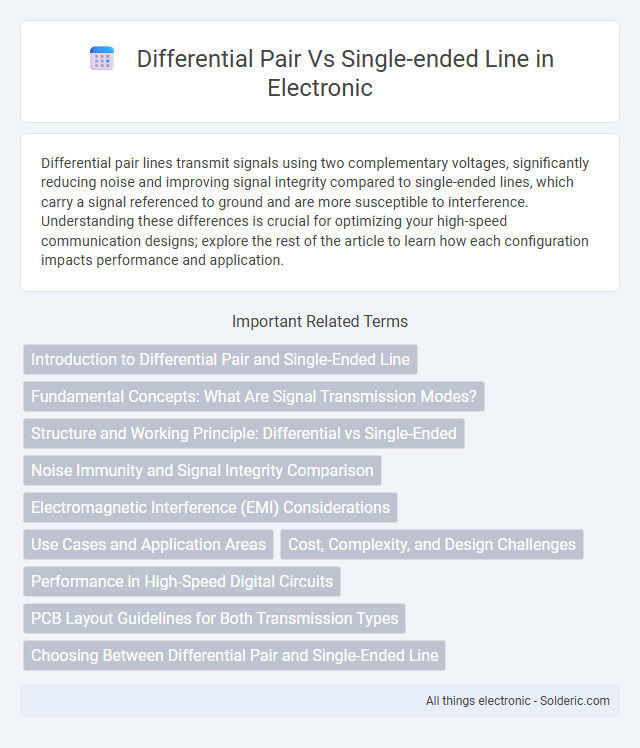Differential Pair vs Single-Ended Line - What is the difference?