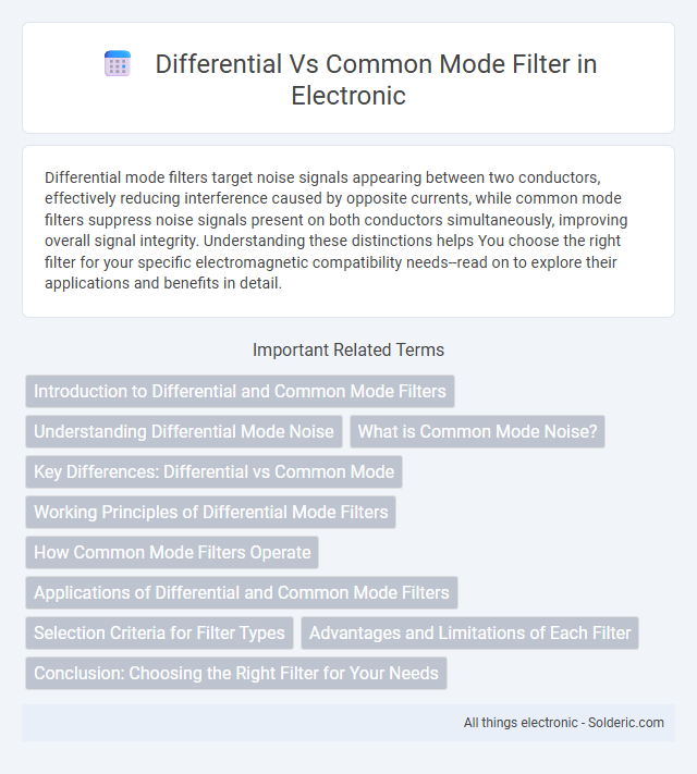 Common Mode vs Differential Mode Filter - What is the difference?