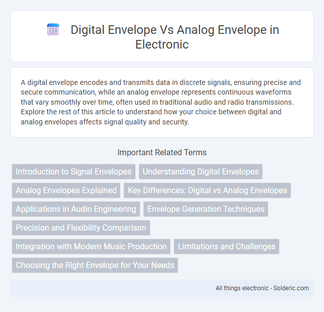 Analog envelope vs digital envelope - What is the difference?