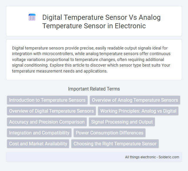 Analog Temperature Sensor vs Digital Temperature Sensor - What is the difference?